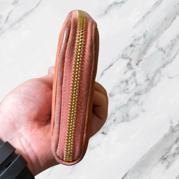 Miu Miu Matelassé Leather Long Zip Wallet in Pink with Box - Picture 8 of 10